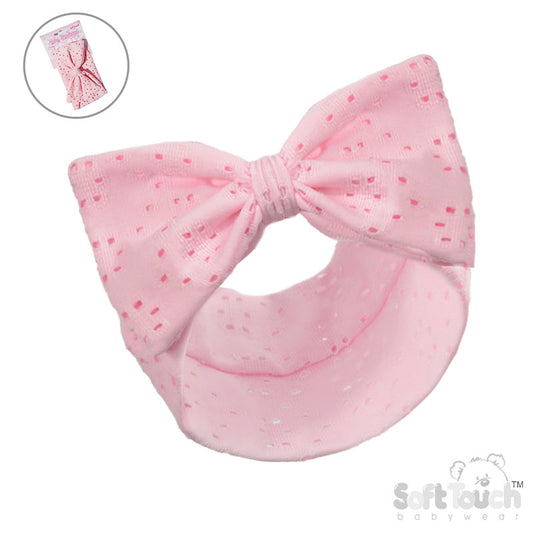 Pink Perforated Headband